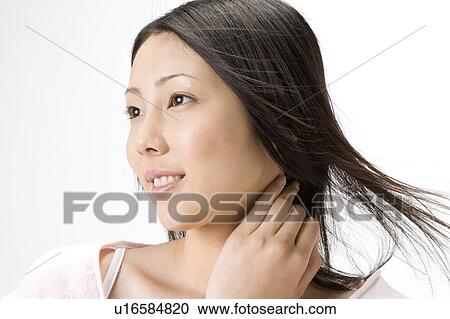Stock Image - Portrait of woman. Fotosearch