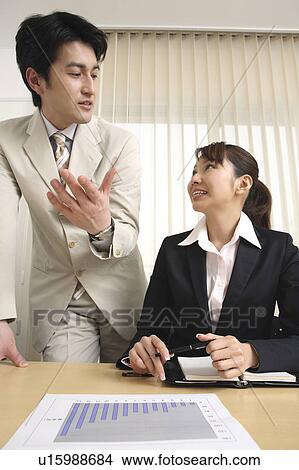 Picture - Meeting scene. Fotosearch
