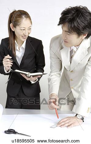 Office workers who do a meeting View Large Photo Image Stock Photography - Office workers who do a meeting. Fotosearch