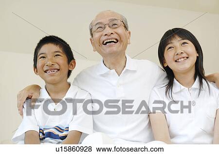Stock Photo - Grandad and grandchild. Fotosearch