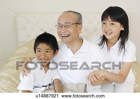 Grandad and grandchildren View Large Photo Image Stock Image - Grandad and grandchildren. Fotosearch