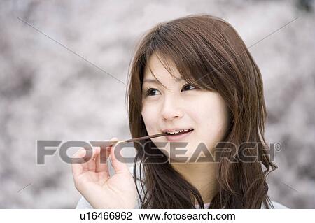 Cherry tree and woman View Large Photo Image Stock Image - Cherry tree and woman. Fotosearch