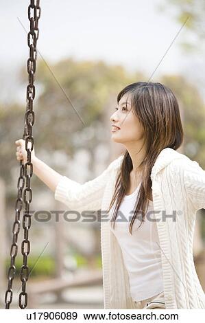 Stock Photo - Woman who rides Blanco. Fotosearch