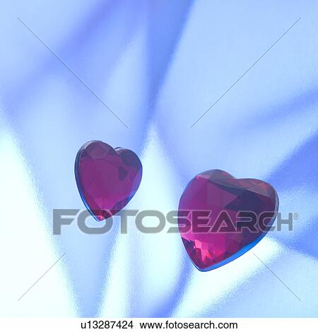 Hear-shaped crystals View Large Photo Image Picture - Hear-shaped crystals. Fotosearch