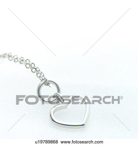 Heart necklace View Large Photo Image Stock Photo - Heart necklace. Fotosearch
