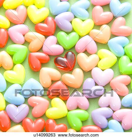 Heart-shaped beads View Large Photo Image Stock Image - Heart-shaped beads. Fotosearch