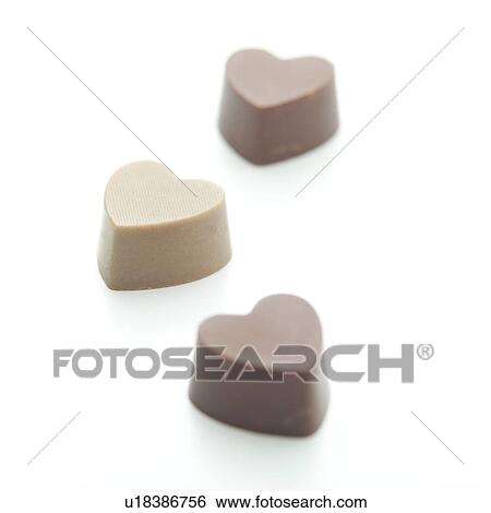 Heart-shaped chocolate View Large Photo Image Stock Photograph - Heart-shaped chocolate. Fotosearch