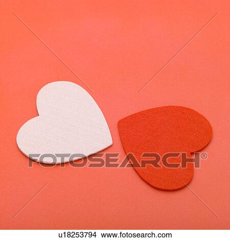 Heart-shaped coasters View Large Photo Image Picture - Heart-shaped coasters. Fotosearch