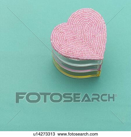 Heart-shaped jewelry box View Large Photo Image Stock Image - Heart-shaped jewelry box. Fotosearch