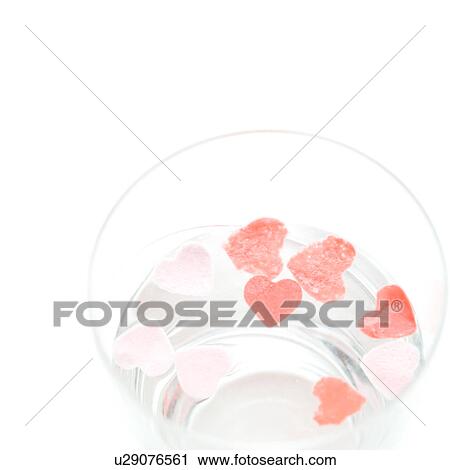 Heart-shaped objects in water View Large Photo Image Stock Image - Heart-shaped objects in water. Fotosearch