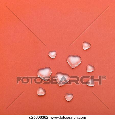 Stock Image - Heart-shaped objects. Fotosearch