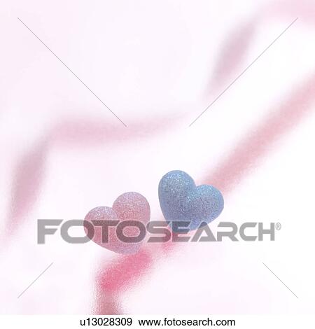 Stock Photo - Heart-shaped objects. Fotosearch