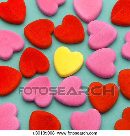 Heart-shaped objects View Large Photo Image Stock Photo - Heart-shaped objects. Fotosearch