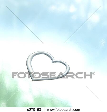 Stock Image - Heart-shaped pendant. Fotosearch