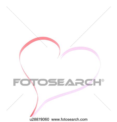 Heart-shaped ribbon View Large Photo Image Stock Image - Heart-shaped ribbon. Fotosearch