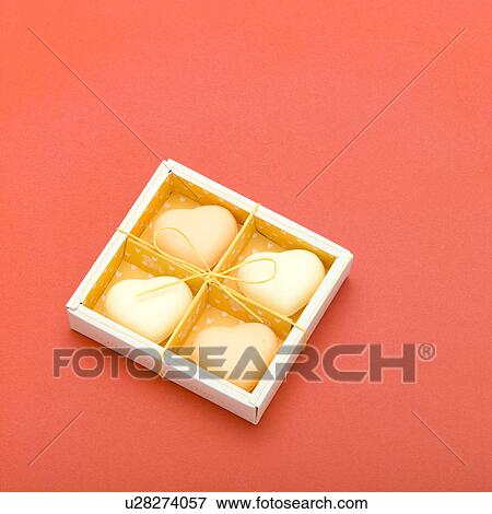 Stock Photo - Heart-shaped soap. Fotosearch