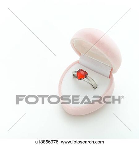 Stock Photograph - Ring in jewelry box. Fotosearch