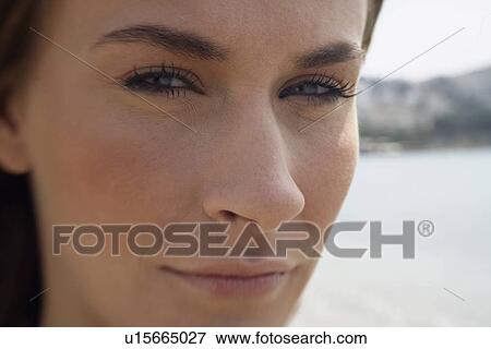 Closeup of businesswoman on the beach View Large Photo Image Stock Photo - Closeup of businesswoman on the beach. Fotosearch