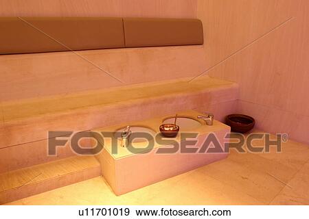 Bathroom sink with spa treatment View Large Photo Image Stock Photo - Bathroom sink with spa treatment. Fotosearch
