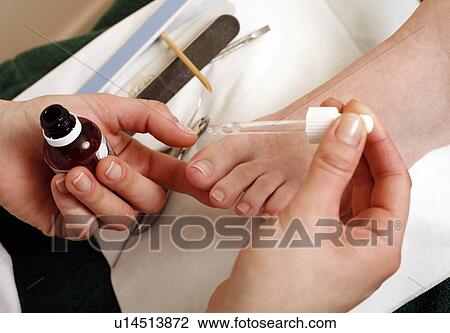 Stock Image - Pedicure. Fotosearch