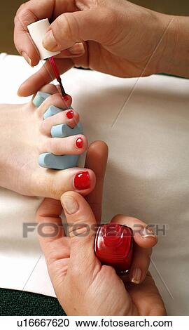 Stock Image - Pedicure. Fotosearch