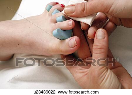 Stock Image - Pedicure. Fotosearch