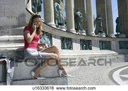 Businesswoman in Hero Square. View Large Photo Image Stock Photo - Businesswoman in Hero Square.. Fotosearch