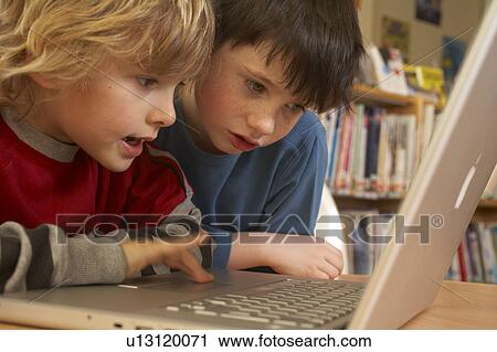 Children on computer View Large Photo Image Stock Image - Children on computer. Fotosearch