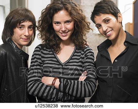 Portrait of three women. Brussels, Belgium. View Large Photo Image Stock Photo - Portrait of three women. Brussels, Belgium.. Fotosearch