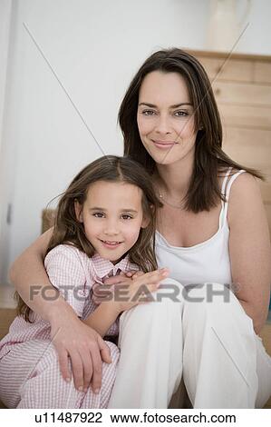 Portrait of mother and daughter. View Large Photo Image Stock Image - Portrait of mother and daughter.. Fotosearch