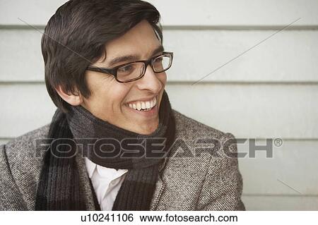 Stock Photograph - Young Man in tweed jacket.. Fotosearch