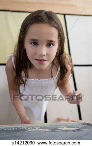 Stock Image - Portrait of a girl.. Fotosearch