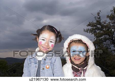 Portrait of girls. View Large Photo Image Stock Image - Portrait of girls. . Fotosearch