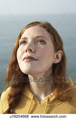 Portrait of a young Woman. View Large Photo Image Stock Photo - Portrait of a young Woman.. Fotosearch
