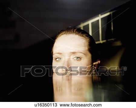 Woman in water, portrait, close-up View Large Photo Image Stock Image - Woman in water, portrait, close-up. Fotosearch