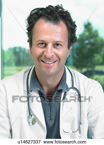 Portrait of mature male doctor. View Large Photo Image Stock Photo - Portrait of mature male doctor.. Fotosearch