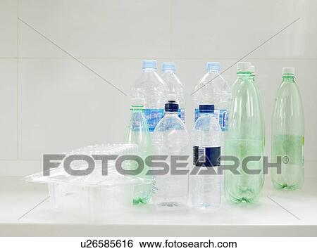 Empty plastic bottles and containers ready for recycling View Large Photo Image Stock Photograph - Empty plastic bottles and containers ready for recycling. Fotosearch