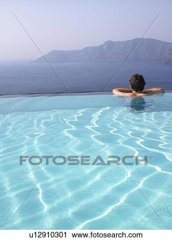 Man in swimming pool View Large Photo Image Stock Image - Man in swimming pool. Fotosearch