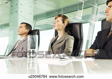 Picture - A business meeting. Fotosearch