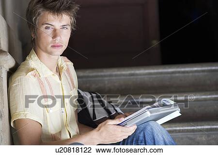 Stock Image - Portrait of a student. Fotosearch