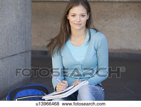 Stock Photo - Portrait of a student. Fotosearch
