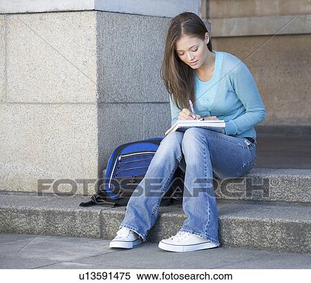 Stock Photography - Portrait of a student. Fotosearch