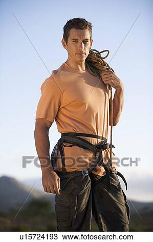 Portrait of a climber View Large Photo Image Stock Image - Portrait of a climber. Fotosearch