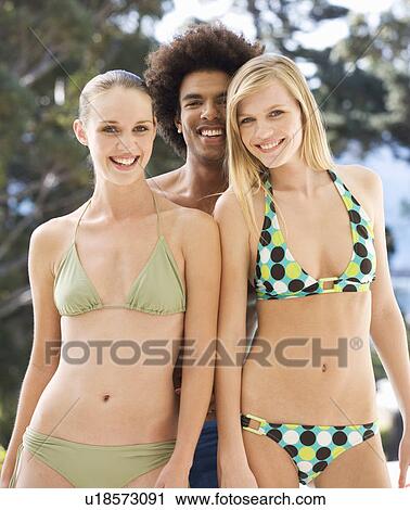Portrait of three teenage friends View Large Photo Image Stock Image - Portrait of three teenage friends. Fotosearch