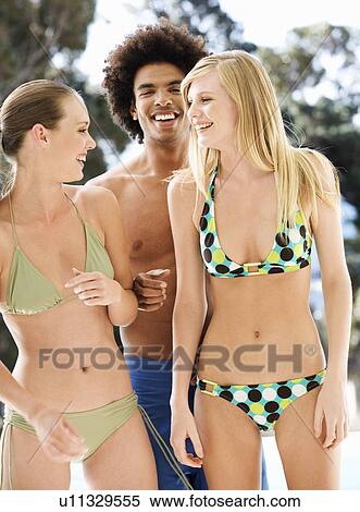 Portrait of three teenage friends View Large Photo Image Stock Photography - Portrait of three teenage friends. Fotosearch