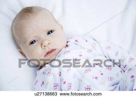 Stock Image - Portrait of a baby. Fotosearch
