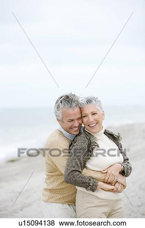 A senior couple on a beach View Large Photo Image Stock Photo - A senior couple on a beach. Fotosearch