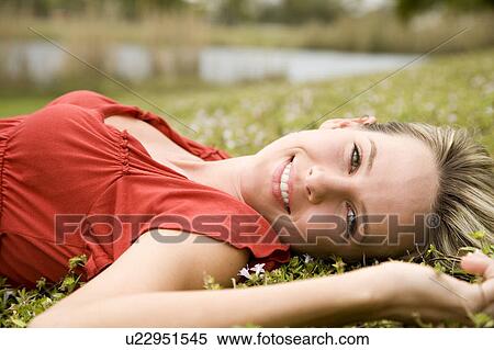 Stock Photography - Portrait of a young woman. Fotosearch