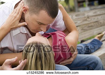 Stock Photograph - Two young lovers. Fotosearch