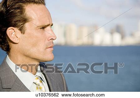 Stock Image - Portrait of a businessman. Fotosearch